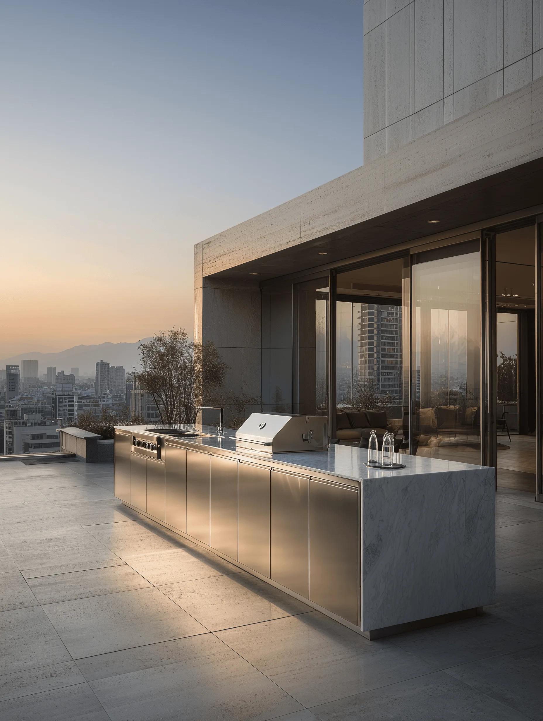 Zovia stainless steel outdoor kitchen system
