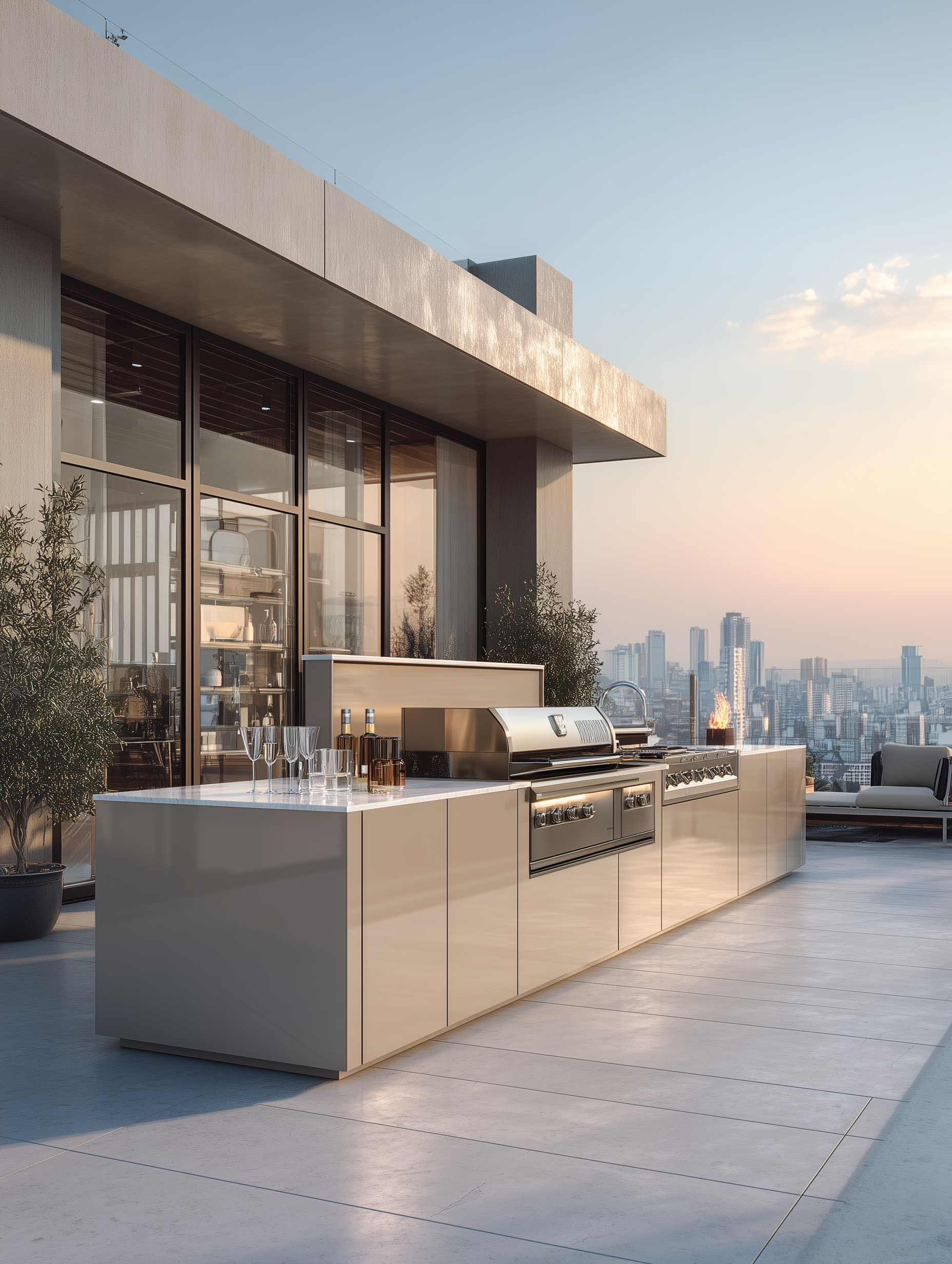 Outdoor kitchen systems