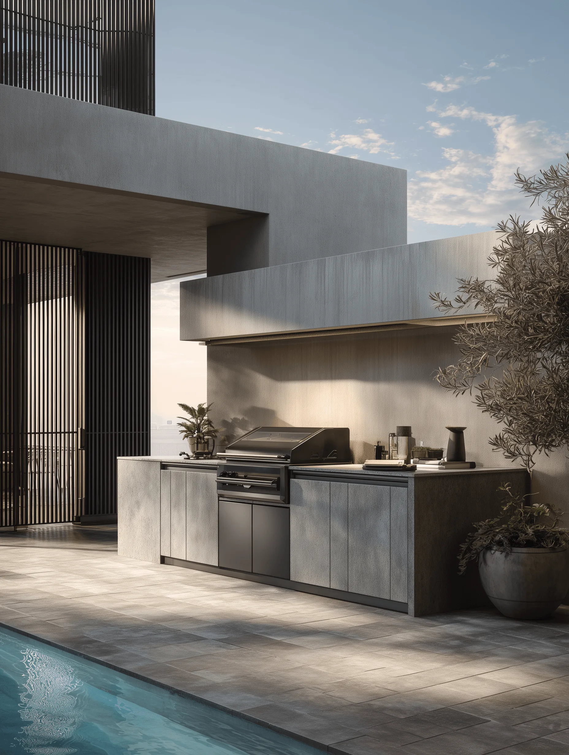 Zovia stainless steel outdoor kitchen system