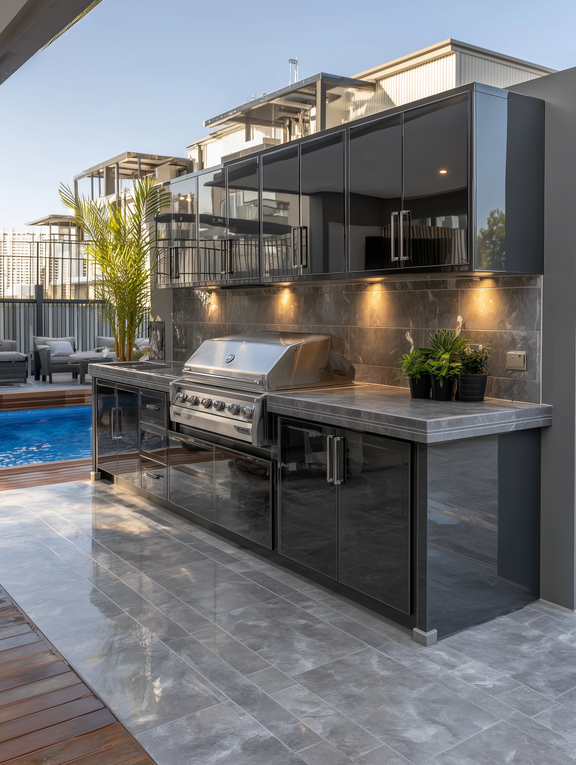 Outdoor kitchen systems