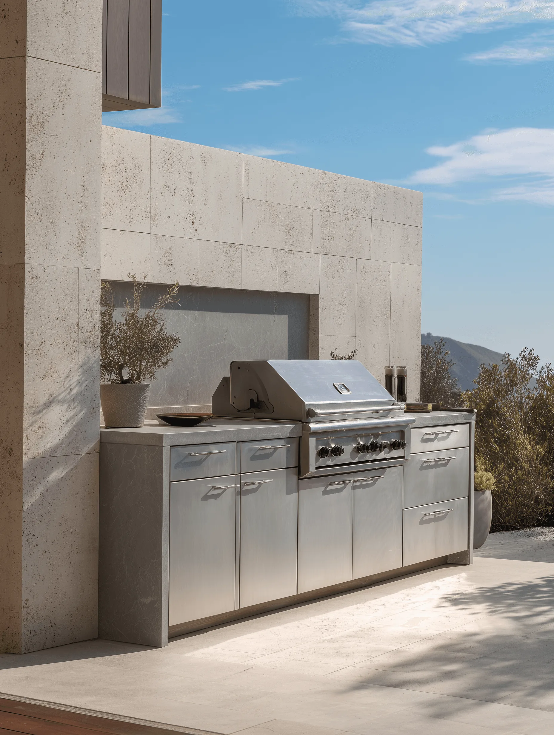 Zovia stainless steel outdoor kitchen system