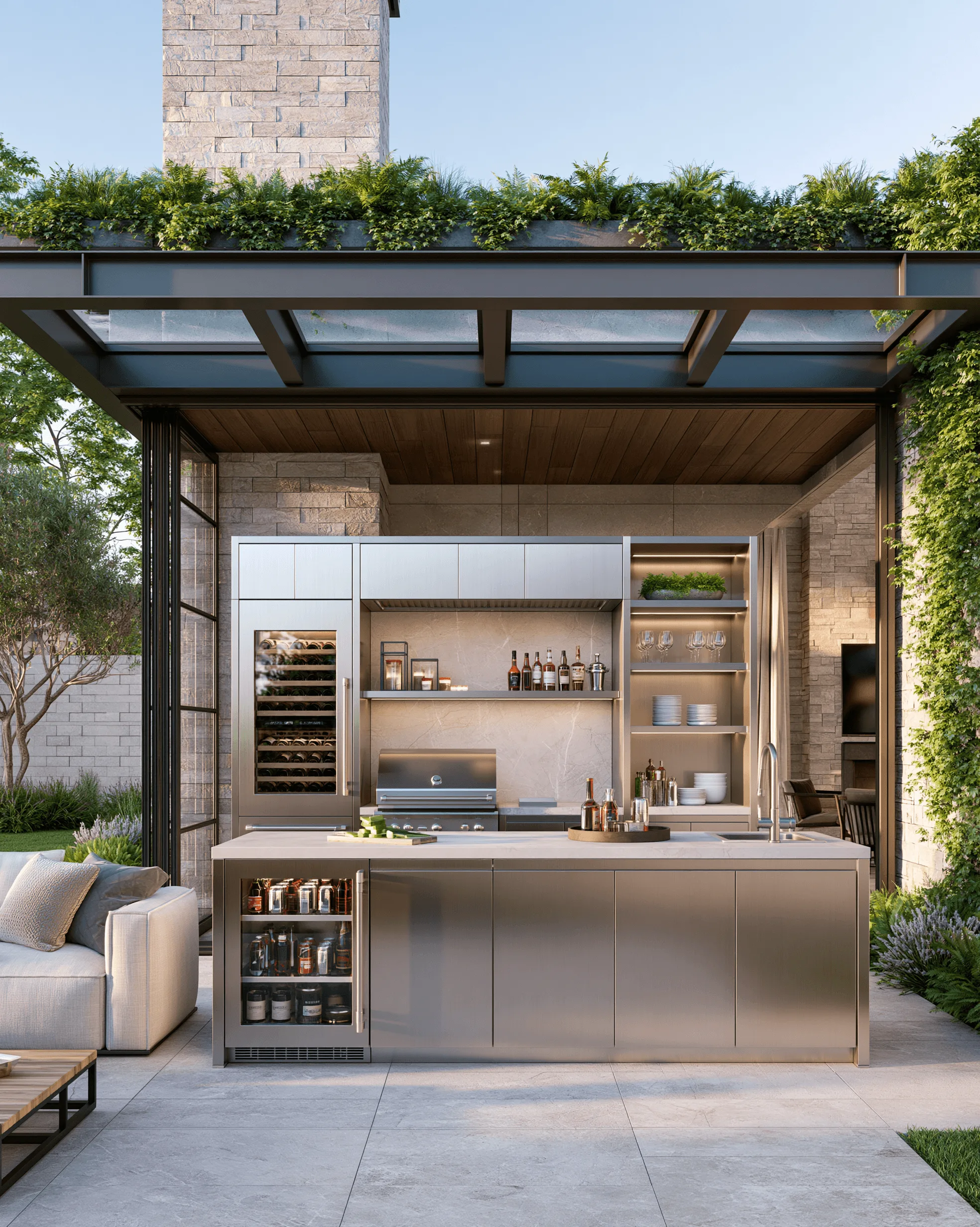Zovia Classic Estate & Garden stainless steel outdoor kitchen