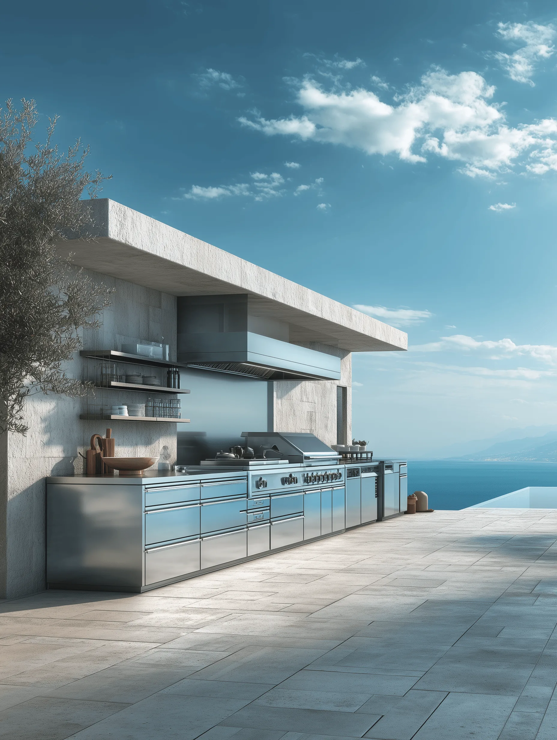 Zovia Modern & Urban stainless steel outdoor kitchen