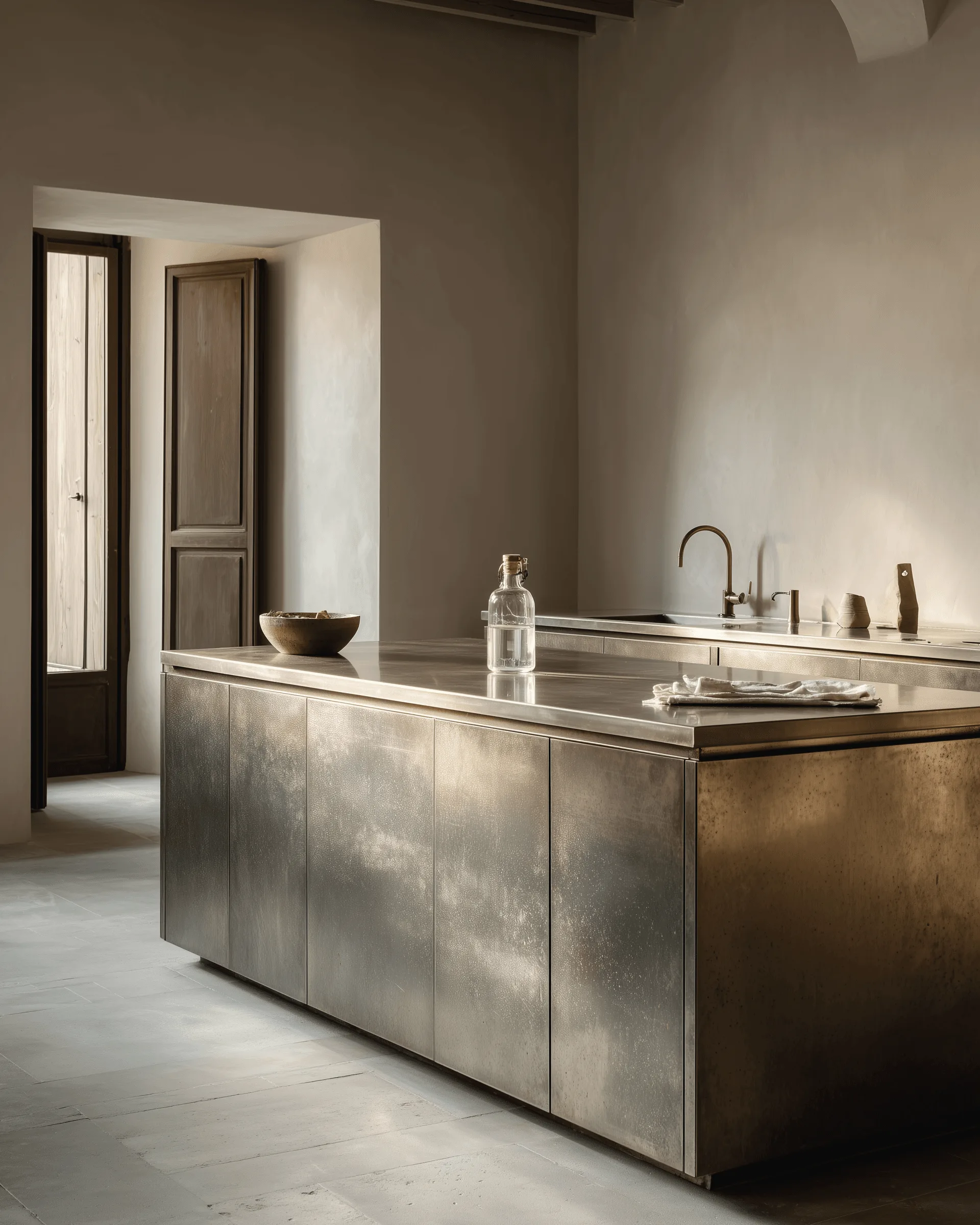 Indoor cabinetry application detail — Modern Villa Kitchen