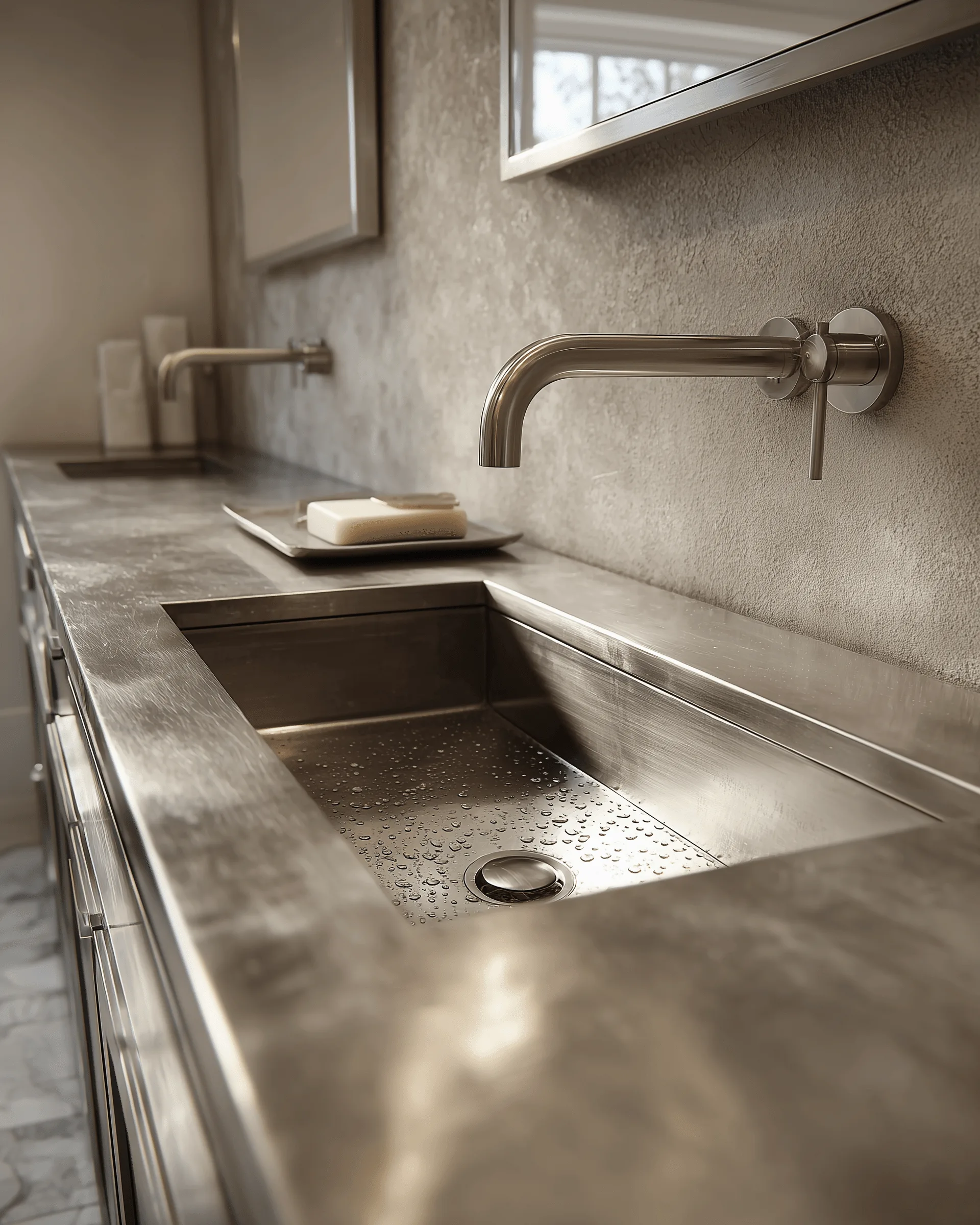 Indoor cabinetry application detail — Designer Bathroom