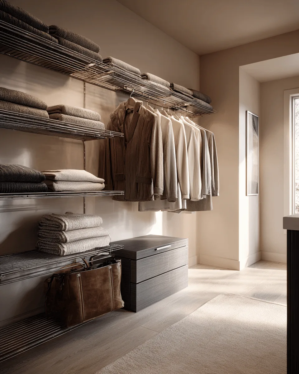 Indoor cabinetry application detail — Walk-In Wardrobe