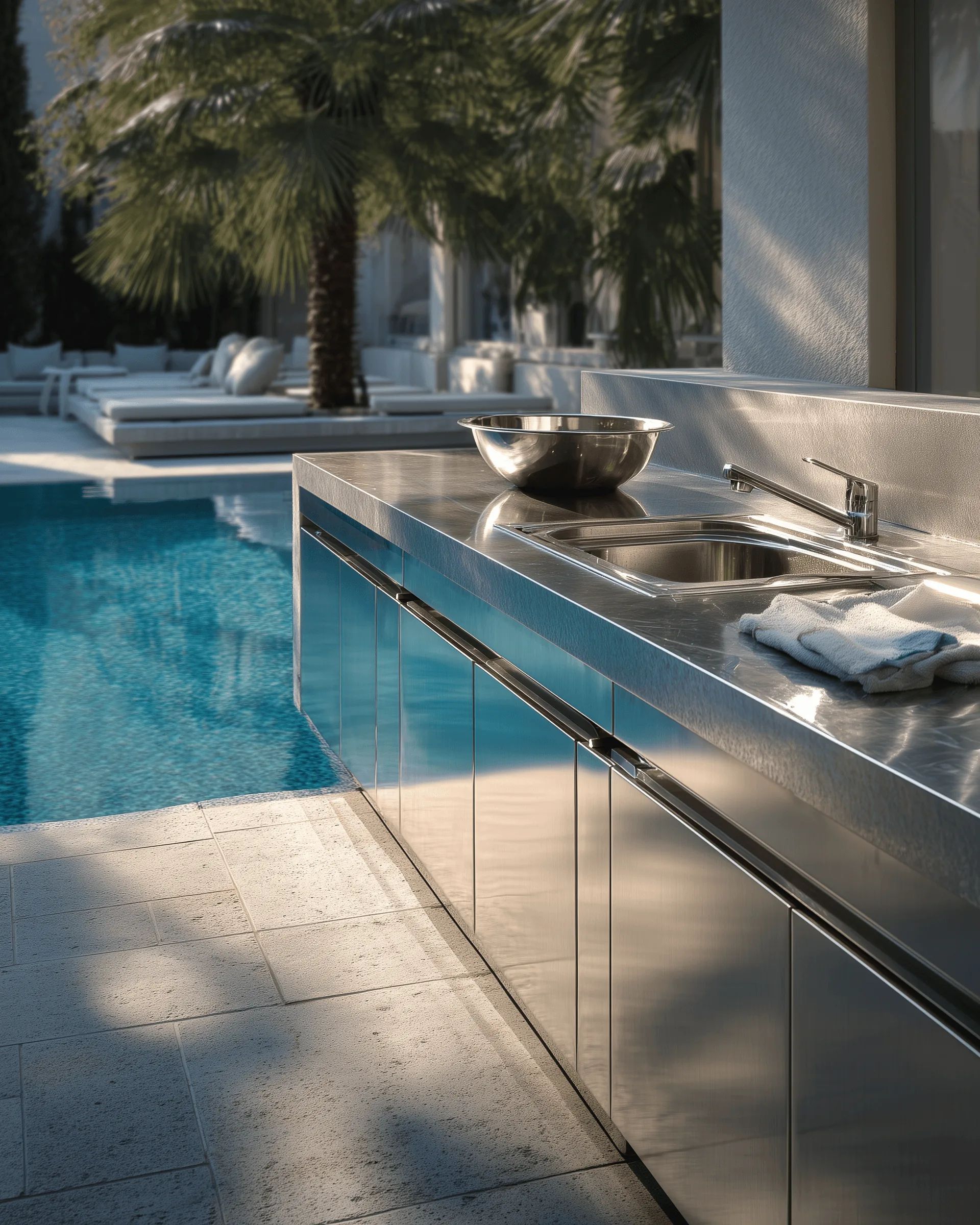 Outdoor kitchen application detail — Poolside Kitchen