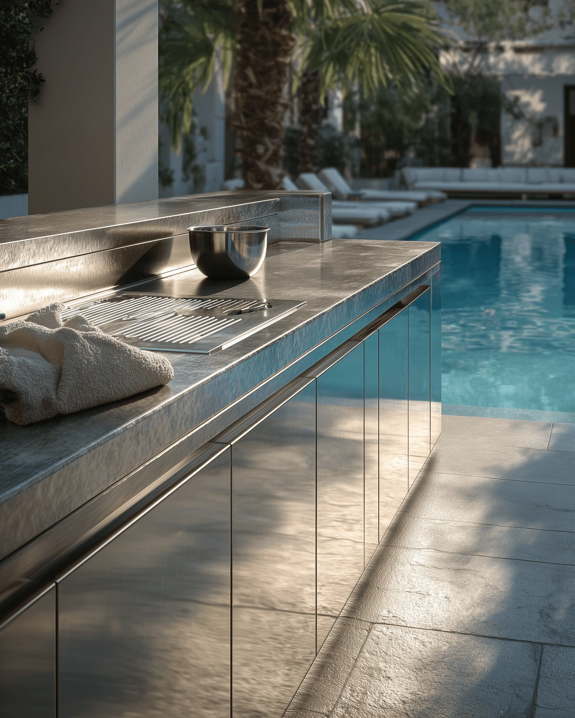 Outdoor kitchen application detail — Poolside Kitchen