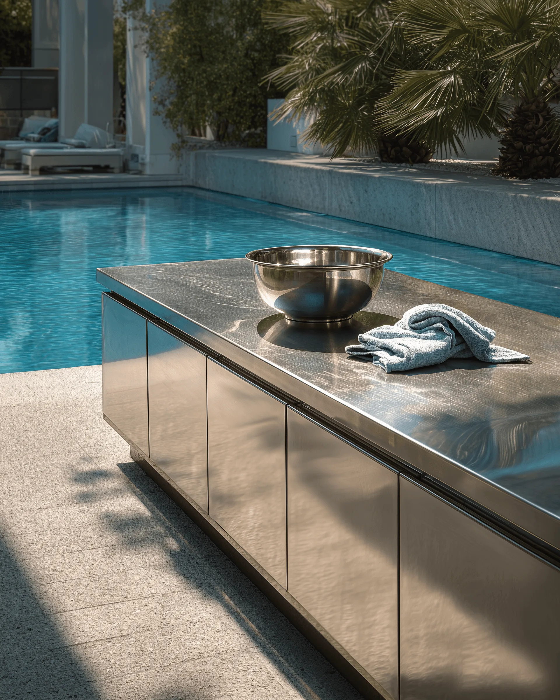 Outdoor kitchen application detail — Poolside Kitchen