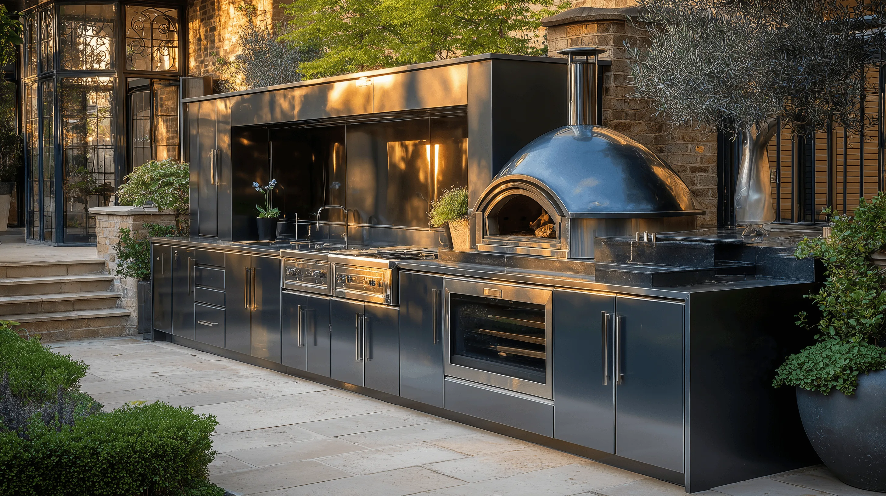 Outdoor kitchen application — Garden Kitchen & Pizza Oven